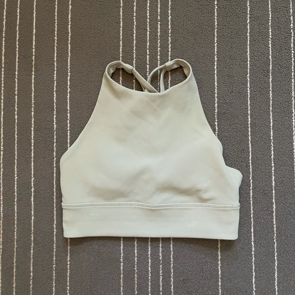Lululemon Energy Bra High Neck Long Line Rib